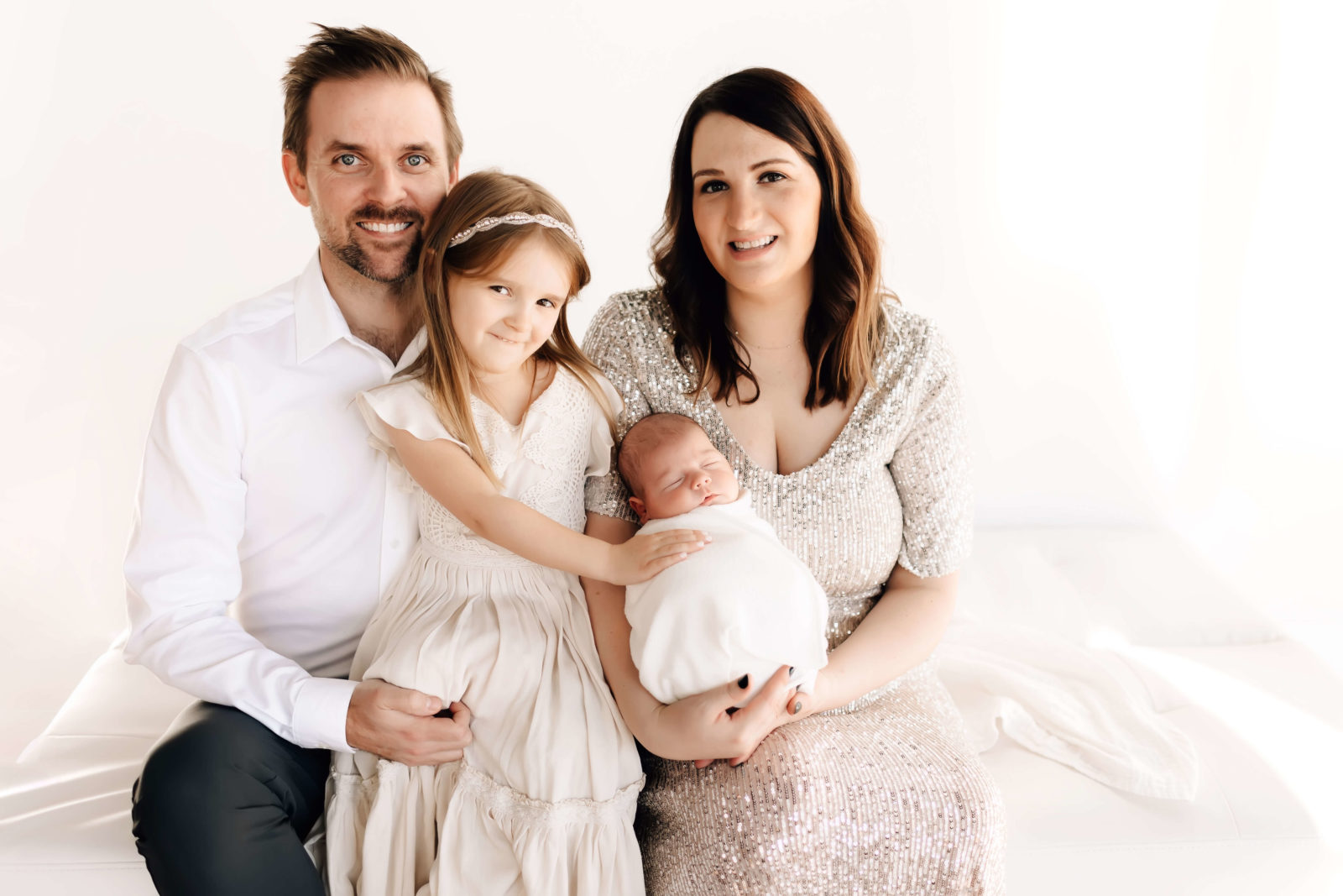 Family with Newborn at St Louis Photography Studio 